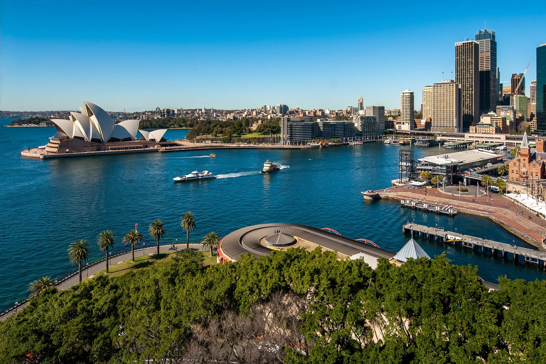 Sydney Harbour with the Opera House and city skyline